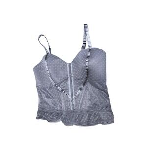 Cacique‎ Corset Lingerie Bra – 18/20, Blue Lace, Boning, Adjustable Straps, Plus